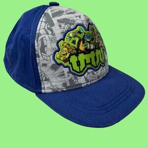 Nickelodeon Teenage Mutant Ninja Turtles Hat Cap Youth Blue Green‎ Snap Back